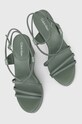 Шкіряні сандалі Calvin Klein WEDGE HW0HW01952 зелений