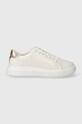 Шкіряні кросівки Calvin Klein CUPSOLE LACE UP LEATHER Planet friendly білий HW0HW01987