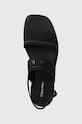 Sandále Calvin Klein FLAT SANDAL HE čierna HW0HW01990