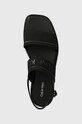 Sandále Calvin Klein FLAT SANDAL HE čierna HW0HW01990
