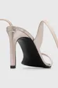 Calvin Klein sandały skórzane HEEL SANDAL 90 PEARL Cholewka: Skóra naturalna, Wnętrze: Skóra naturalna, Podszewka: Materiał syntetyczny