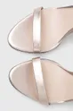 zlatna Kožne sandale Calvin Klein HEEL SANDAL 90 PEARL