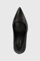 čierna Kožené ihličky Calvin Klein HEEL PUMP 90 LEATHER