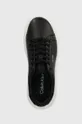 чорний Шкіряні кросівки Calvin Klein CUPSOLE LACE UP CALVIN MTL LTH
