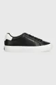 czarny Calvin Klein sneakersy VULCANIZED LACE UP LTH Damski