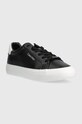 Calvin Klein sneakersy VULCANIZED LACE UP LTH HW0HW02037 czarny SS24