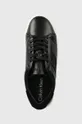 μαύρο Δερμάτινα αθλητικά παπούτσια Calvin Klein CUPSOLE LACE UP HE LTH