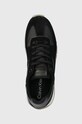 Calvin Klein sneakersy RUNNER LACE UP LTH/NYLON czarny HW0HW02130