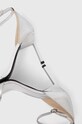 Παπούτσια Δερμάτινα σανδάλια Calvin Klein HEEL SANDAL 90 MET HW0HW02132 ασημί