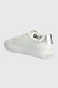 Obuwie Calvin Klein sneakersy skórzane VULCANIZED LACE UP LTH HW0HW02134 biały