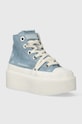 Inuikii teniși Levy Jeans High platformă albastru 30103.058.LightBlue