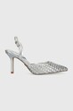 Lodičky Aldo Eleonore imitace kůže stříbrná 13738912.Eleonore