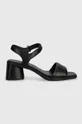 Шкіряні сандалі Camper Kiara Sandal чорний