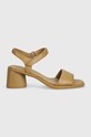 Δερμάτινα σανδάλια Camper Kiara Sandal K201501.010 καφέ SS24