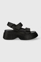 Camper sandale de piele BCN platformă negru K201511.005