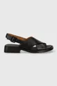 Kožené sandále Camper Dana čierna