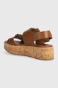 Παπούτσια Δερμάτινα σανδάλια MICHAEL Michael Kors Colby 40S4COFS1L.230 καφέ