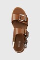 Δερμάτινα σανδάλια MICHAEL Michael Kors Colby καφέ 40S4COFS1L.230