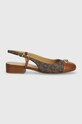 MICHAEL Michael Kors baleriny Perla 40S4PLFP1L.227 brązowy SS24