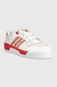 adidas Originals sneakersy skórzane Rivalry Low ID5837 biały SS24