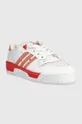 adidas Originals leather sneakers Rivalry Low white
