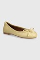 Kurt Geiger London balerini de piele Eagle Ballerina Drench 2121142109.CREAM bej SS24