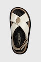 Kurt Geiger London bőr szandál Orson Cross Strap Sandal fehér 9992241109.BONE