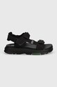 Lacoste szandál Suruga Premium Textile Sandals 47CFA0015 fekete SS24