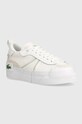 Кросівки Lacoste L004 Platform Contrasted Croc лицьова шкіра білий 47CFA0028