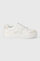Lacoste sneakers din piele L002 Evo Logo Tongue Leather piele întoarsă alb 47SFA0055