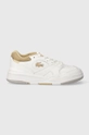 Lacoste sneakers in pelle Lineshot Contrasted Collar Leather bianco