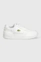 Lacoste sneakers in pelle T-Clip Leather bianco