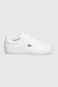 Usnjene superge Lacoste Powercourt 2.0 Leather Zrnato usnje bela 47SFA0072