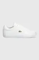 λευκό Δερμάτινα αθλητικά παπούτσια Lacoste Powercourt 2.0 Leather Γυναικεία