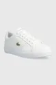Кожаные кроссовки Lacoste Powercourt 2.0 Leather белый