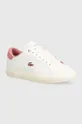 bianco Lacoste sneakers in pelle Powercourt Leather Donna