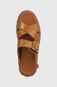 Liu Jo sandały skórzane LOVELY SANDAL 01 brązowy BA4131P0102S1892