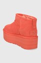 Cipők UGG velúr hócipő Classic Ultra Mini Platform 1135092.VCRL narancssárga