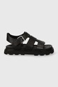 Kožené sandále UGG Capitelle Strap usňová koža čierna 1152674.BLK