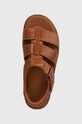 UGG sandały skórzane Goldenstar Strap brązowy 1154650.TAN