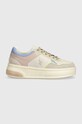 Sneakers boty U.S. Polo Assn. ASUKA imitace kůže béžová ASUKA004W.4YH1