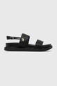 U.S. Polo Assn. sandały KARY imitacja skóry licowej czarny KARY001W.4Y1