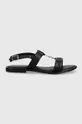 Kožené sandále U.S. Polo Assn. LINDA čierna