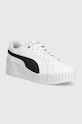 Puma sneakers din piele Karmen Wedge textil alb 390985