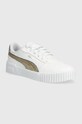 Кроссовки Puma Carina 2.0 имитация натуральной кожи белый 395096