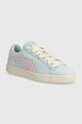 Замшеві кросівки Puma Suede Brand Love II пласка блакитний 395737