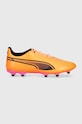Puma obuwie piłkarskie korki King Match 107570 pomarańczowy SS24