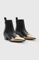AllSaints kowbojki skórzane Dellaware Boot WF733Z czarny SS24