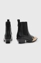 AllSaints cizme de piele Dellaware Boot WF733Z negru