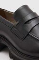Шкіряні мокасини AllSaints Lola Loafer чорний WF774Z